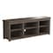 Flash Furniture 65" Espresso Finish 6 Cubby Open Storage TV Stand GC-MBLK66-ESP-GG - alternate 3